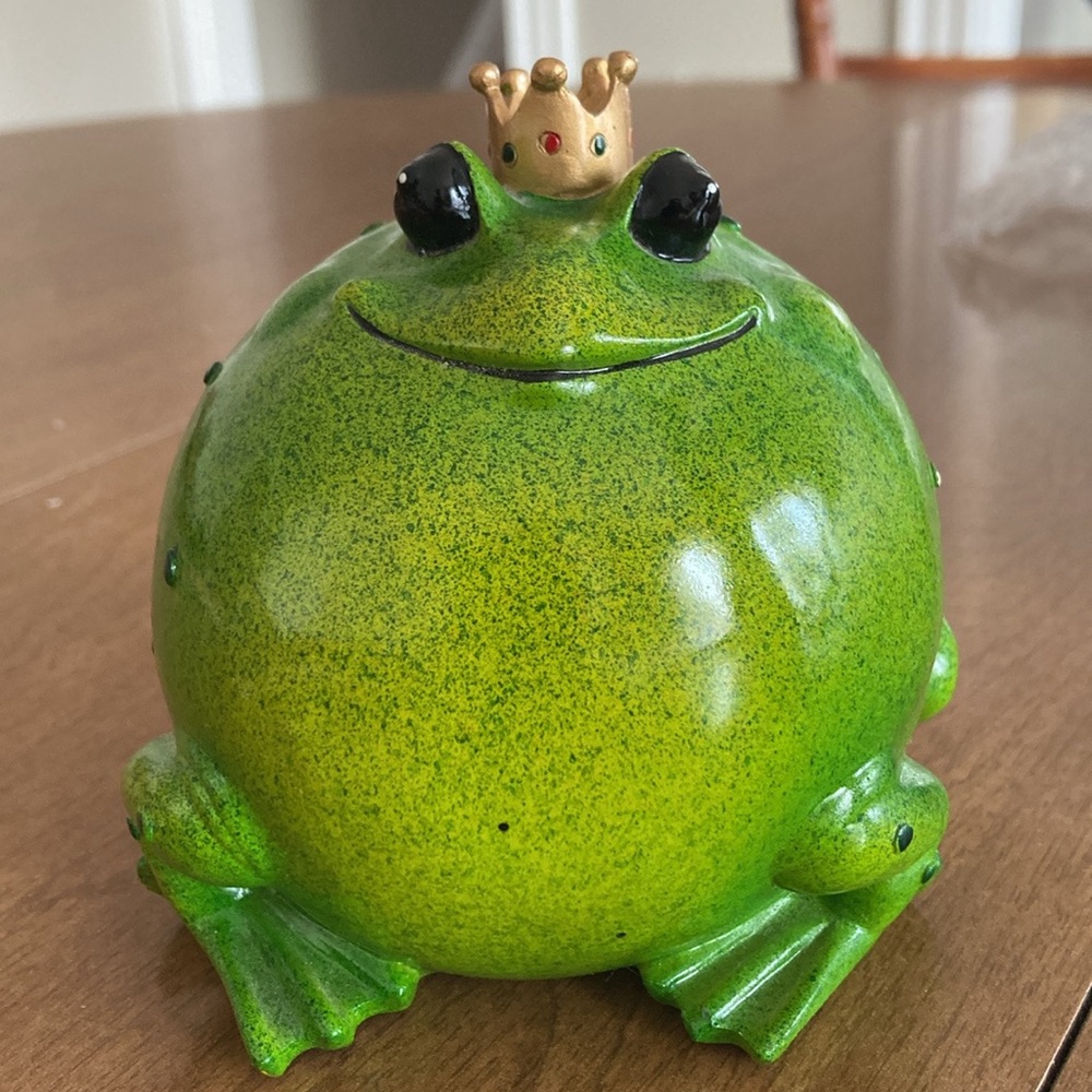Frog Prince Coin Bank